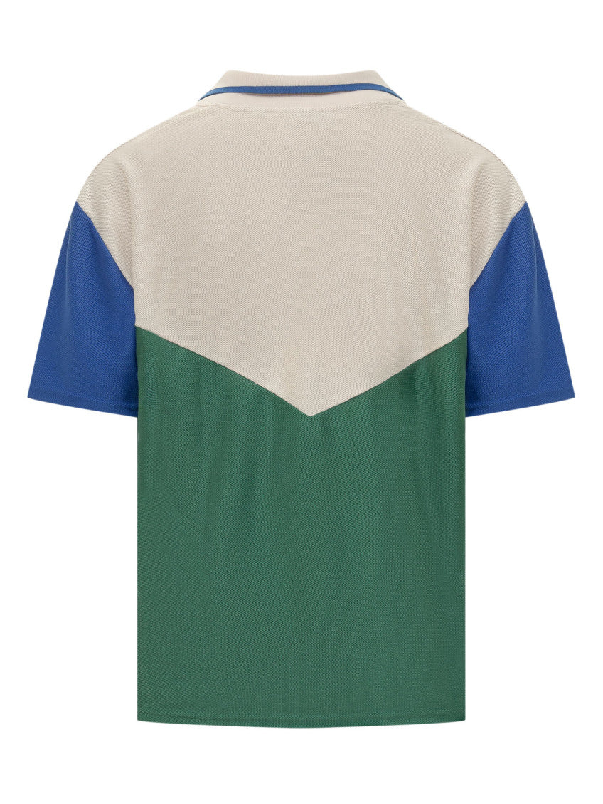 Multicolor Color Block Logo Polo 2
