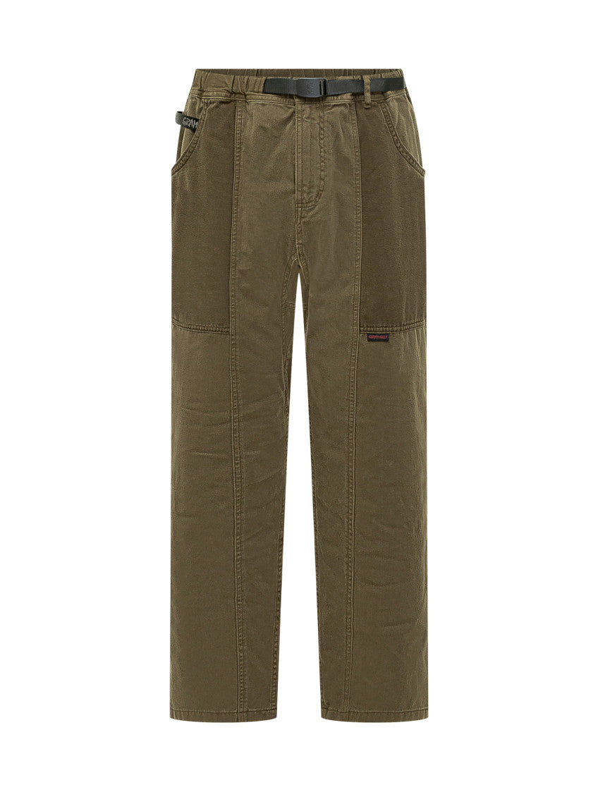 Green Straight Cargos Pants 1
