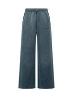 Blue Loose Drawstring Pants 1