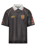 Black Logo Shirt Collar Polo 1