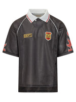 Black Logo Shirt Collar Polo 1