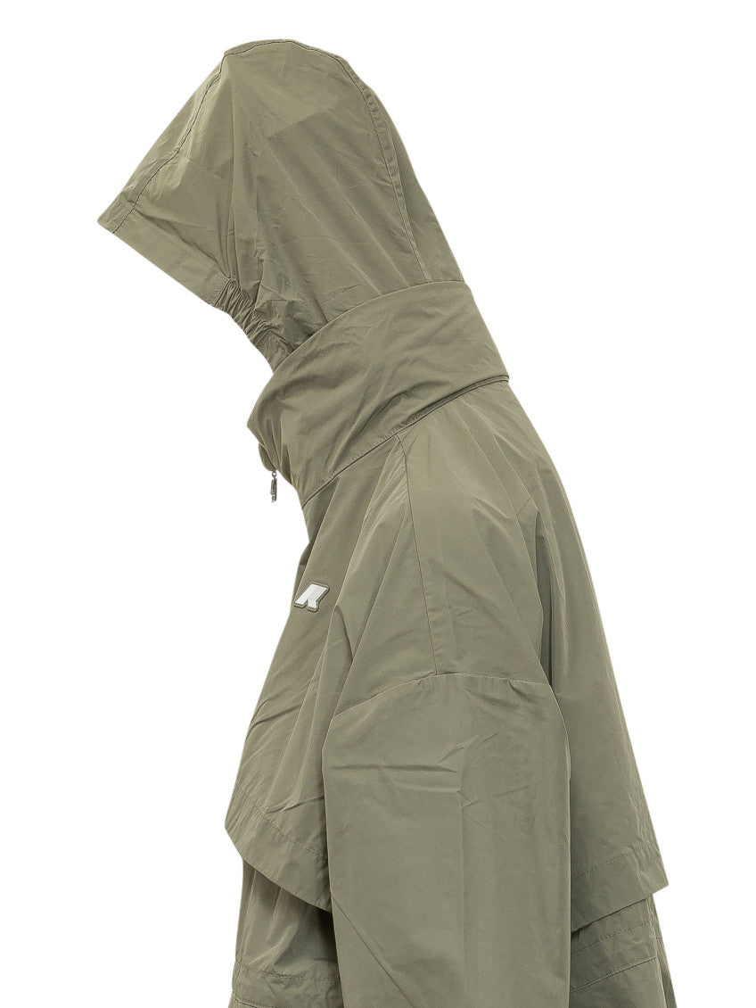 Green Logo Mock Collar Jacket 4