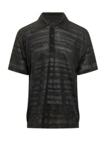Black Textured Shirt Collar Polo 1