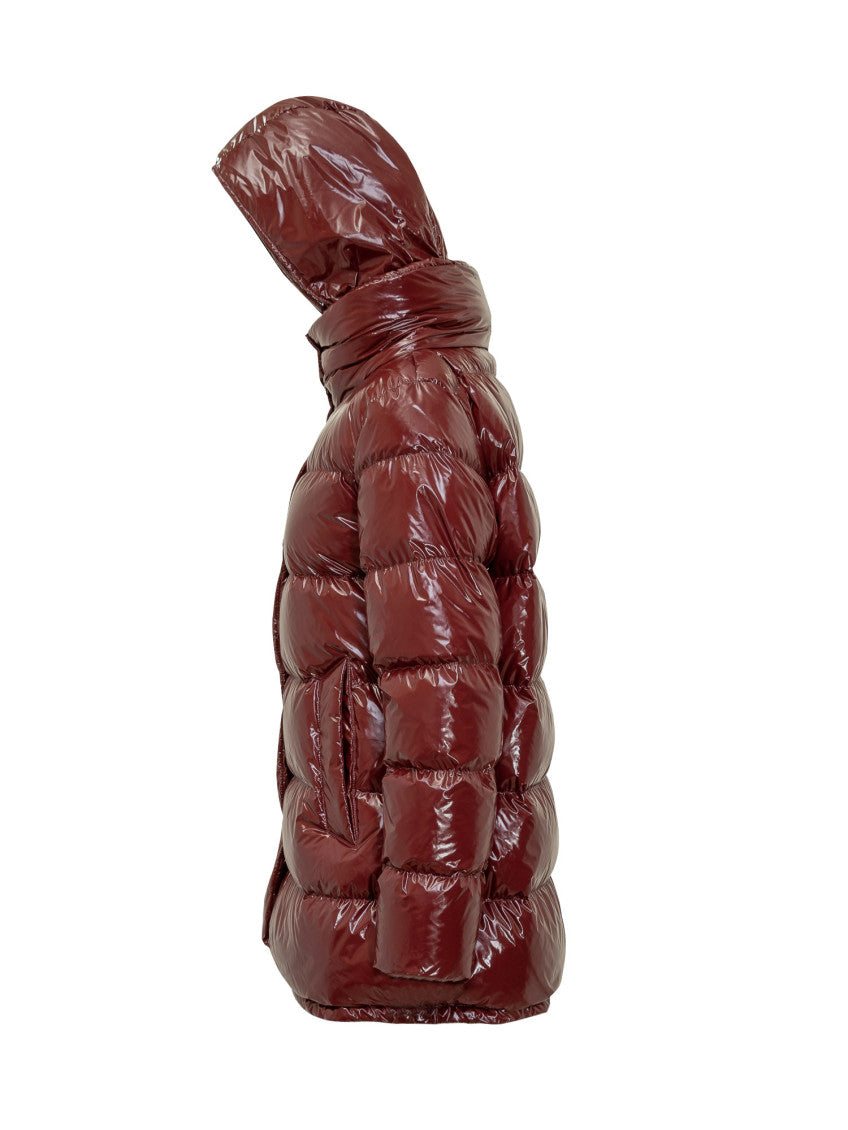 Red Quilted Hood Jacket 3