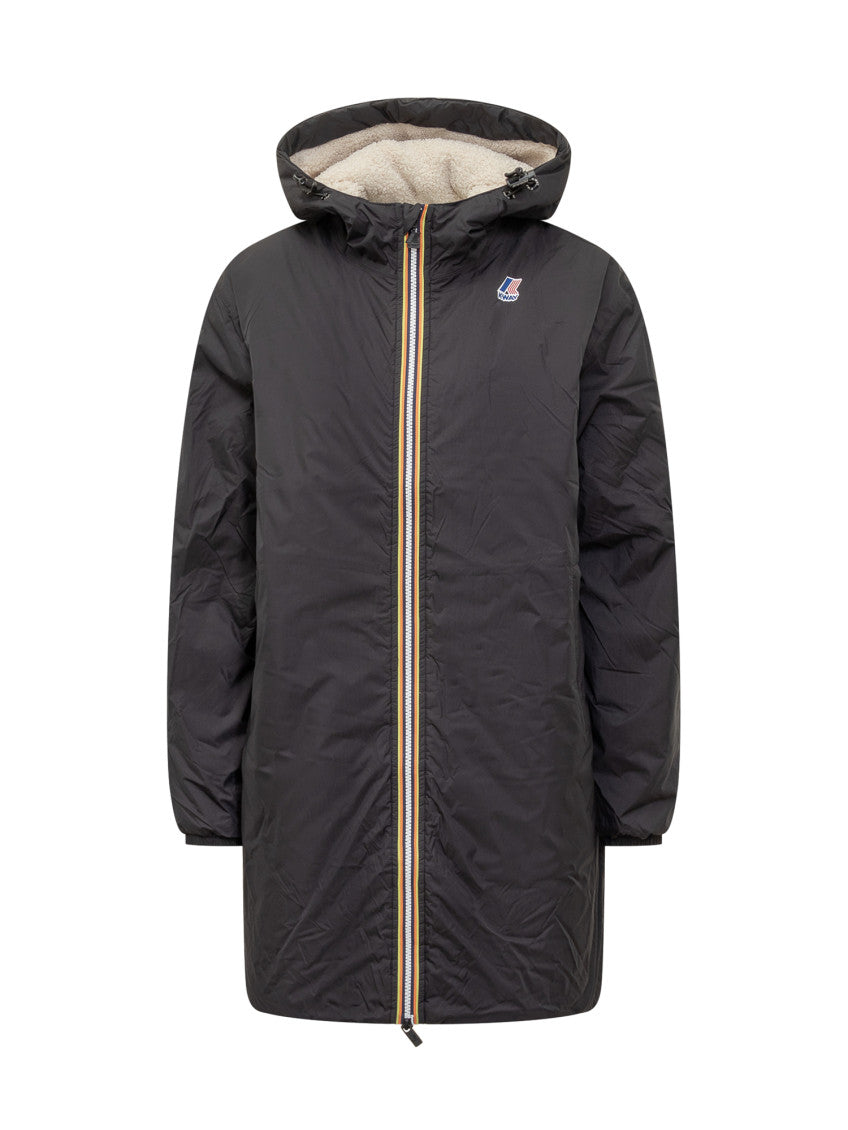 Black Logo Hood Jacket 1