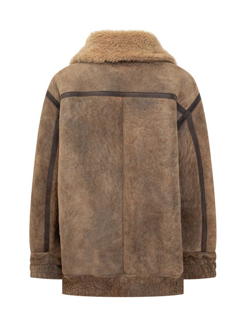 Beige Shirt Collar Jacket 2