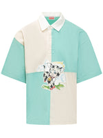 Multicolor Graphic Shirt Collar Polo 1