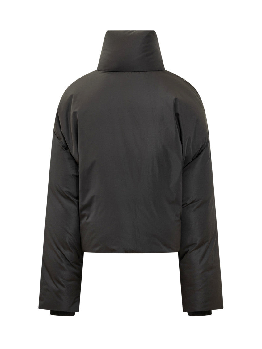 Black Mock Collar Jacket 2
