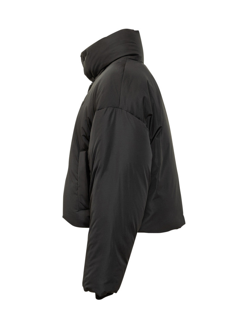 Black Mock Collar Jacket 3