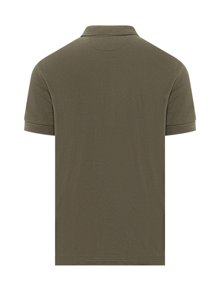 Green Solid Shirt Collar Polo 2