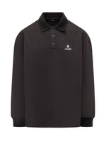 Black Solid Shirt Collar Polo 1