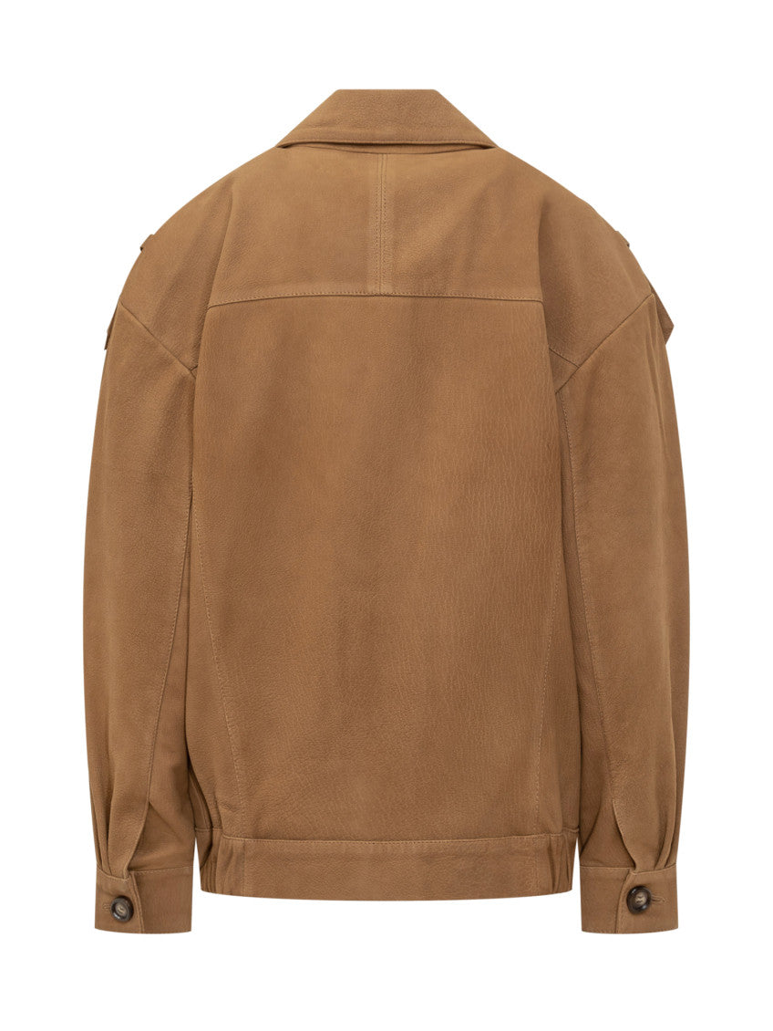 Brown Shirt Collar Jacket 2