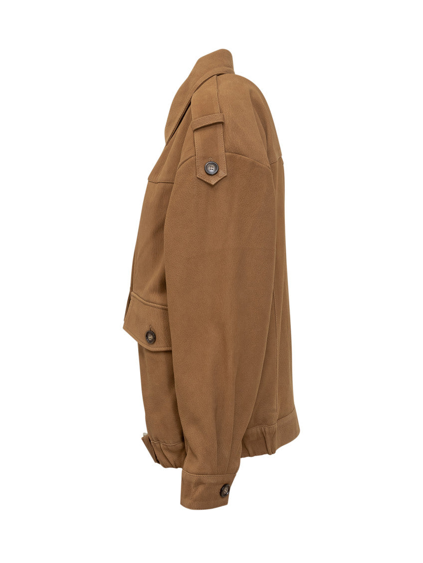 Brown Shirt Collar Jacket 3