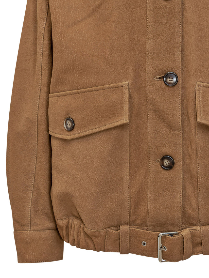 Brown Shirt Collar Jacket 4