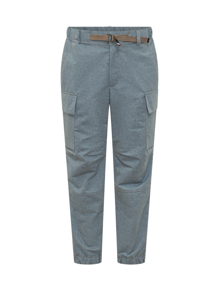 Blue Straight Cargos Pants 1