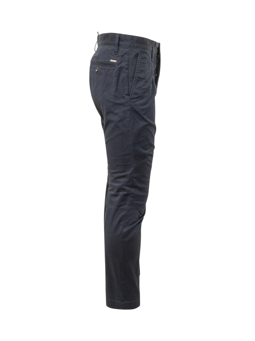 Navy Blue Slim Chinos Pants 2