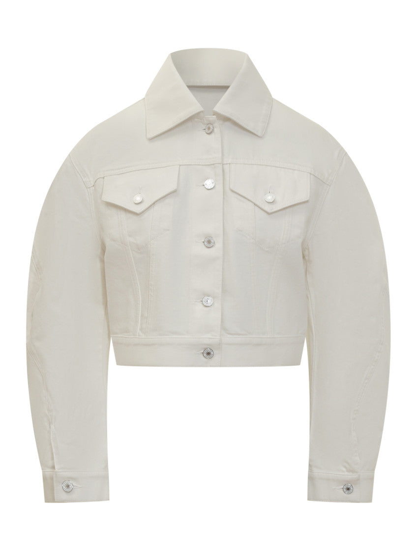 White Shirt Collar Jacket 1