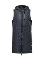 Blue Solid Hood Jacket 1