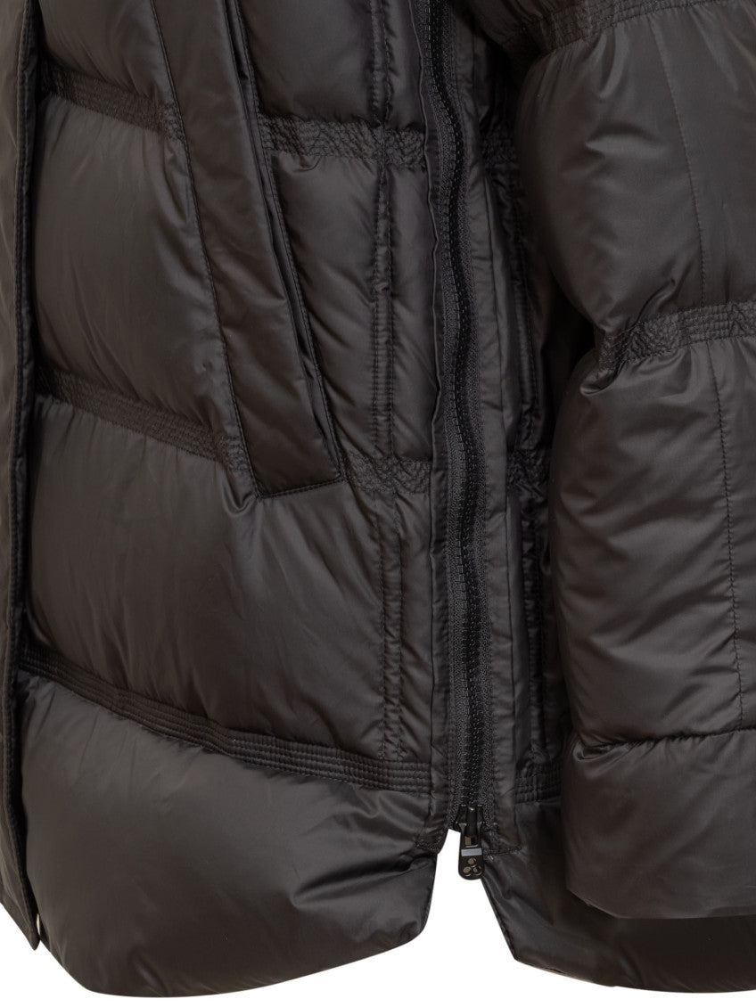 Black Quilted Hood Jackets 4