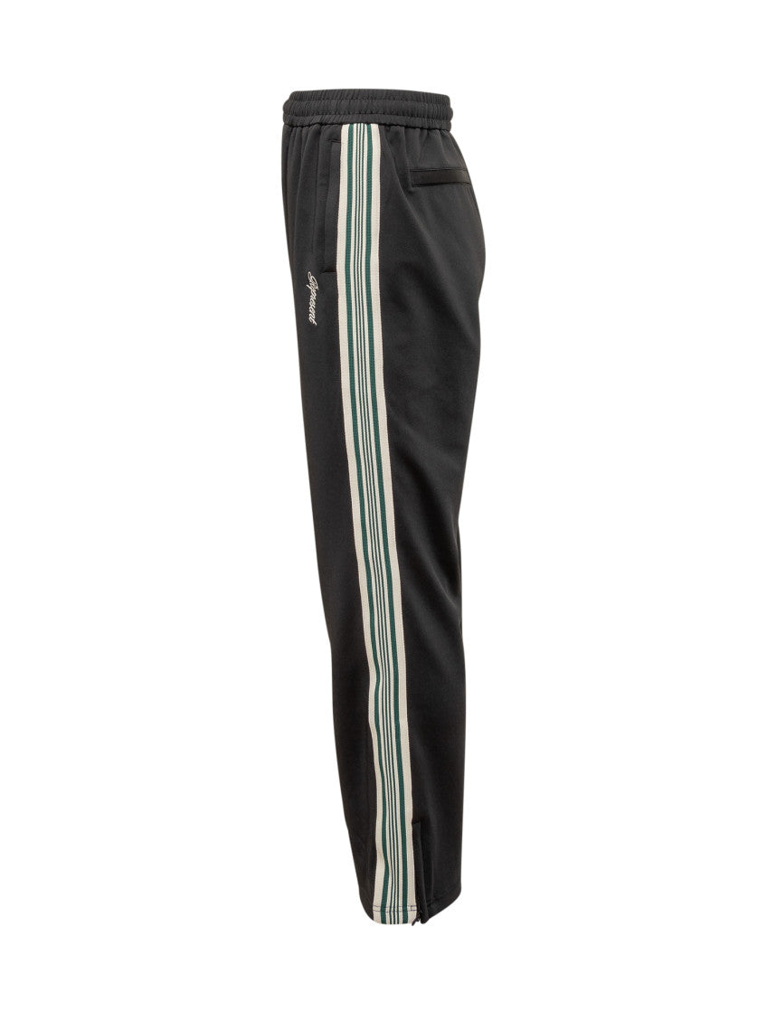Black Straight Drawstring Pants 2