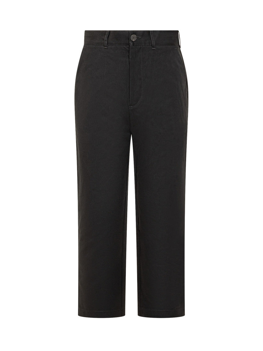Black Straight Flat Front Pants 1