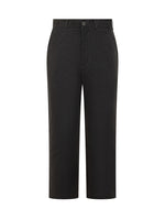 Black Straight Flat Front Pants 1