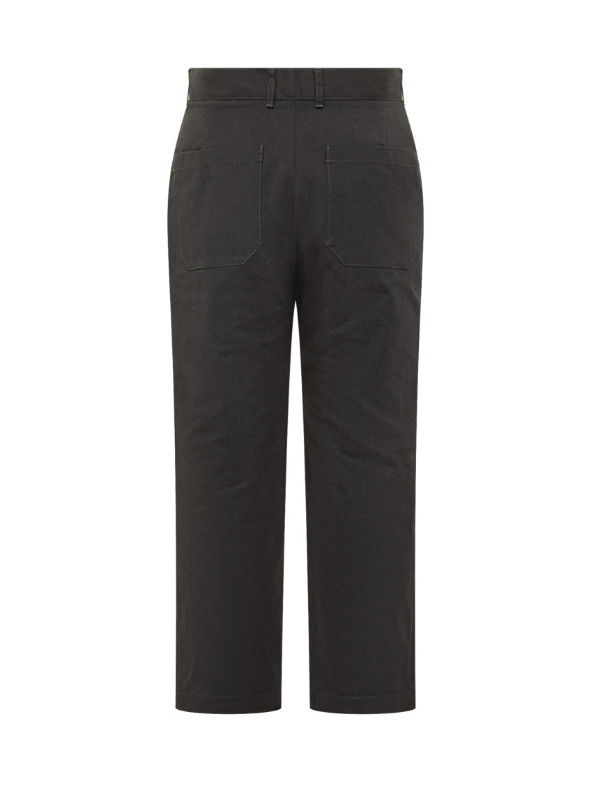 Black Straight Flat Front Pants 3