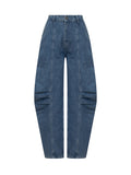 Blue Relaxed High Rise Jeans 1