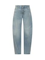Light Blue Loose Mid Rise Jeans 1