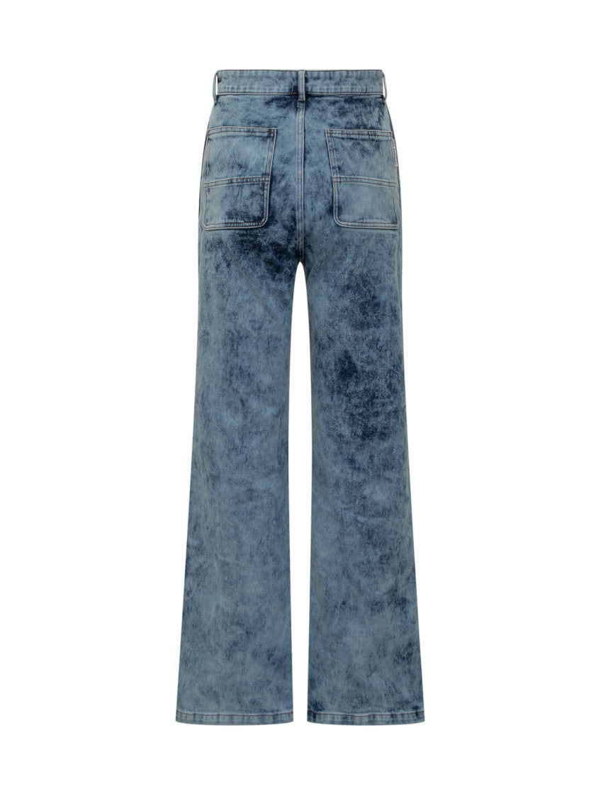 Blue Straight High Rise Jeans 2