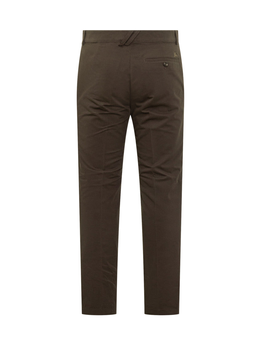 Brown Slim Flat Front Pants 4