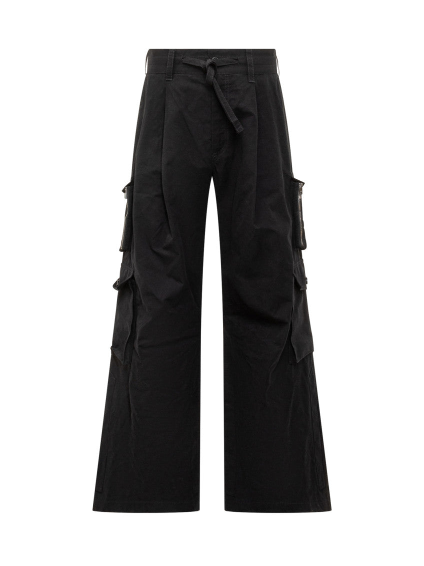 Black Loose Cargos Pants 1