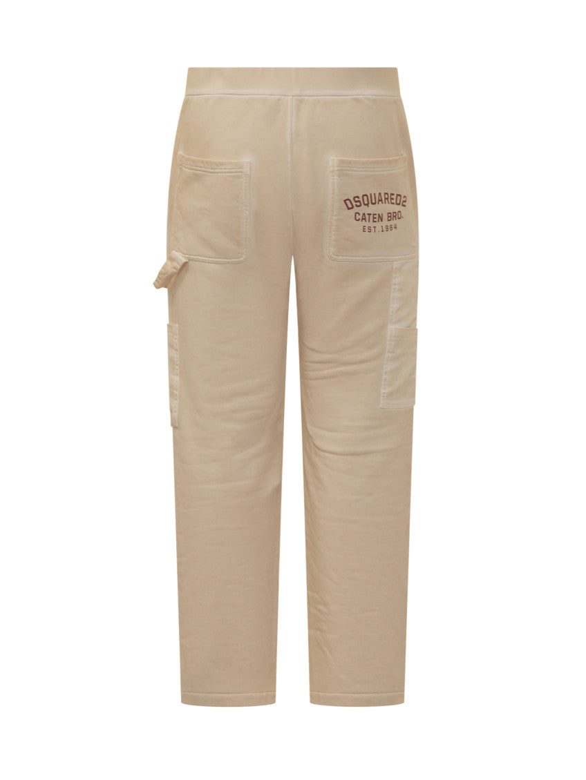 Beige Straight Cargos Pants 3