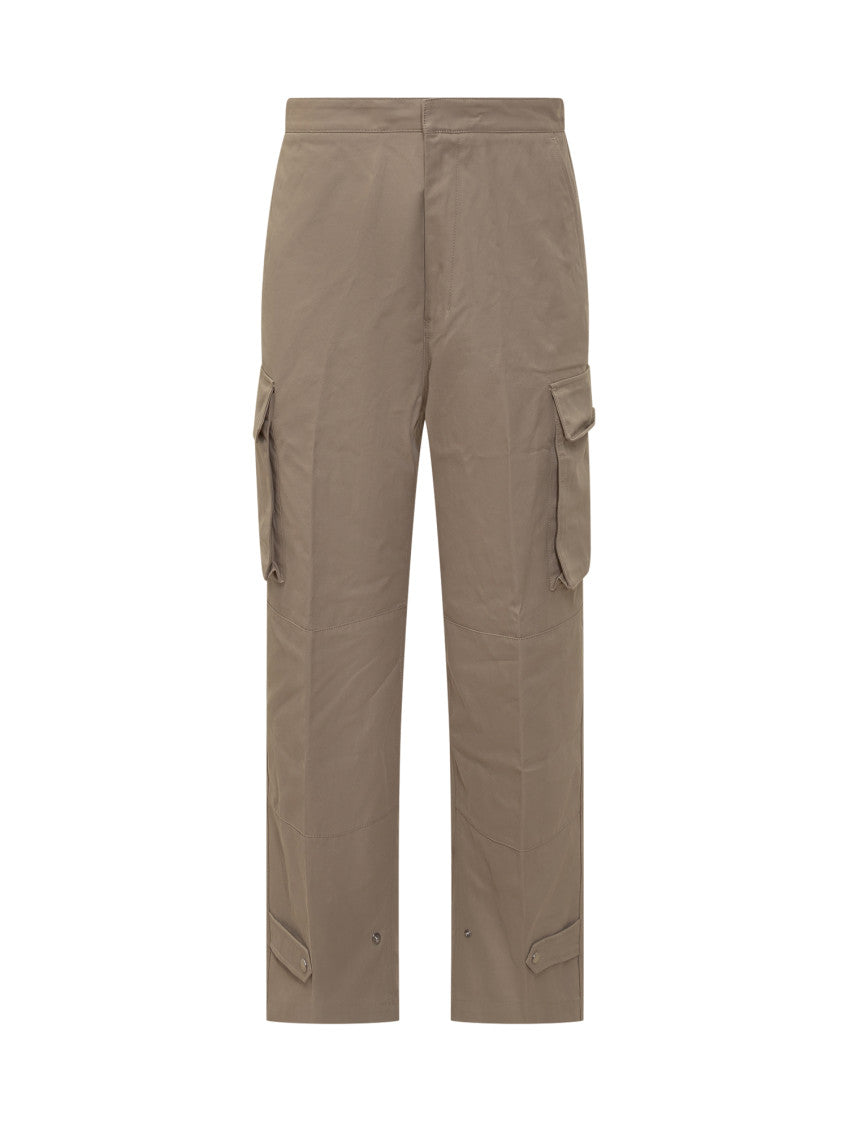 Beige Relaxed Cargos Pants 1