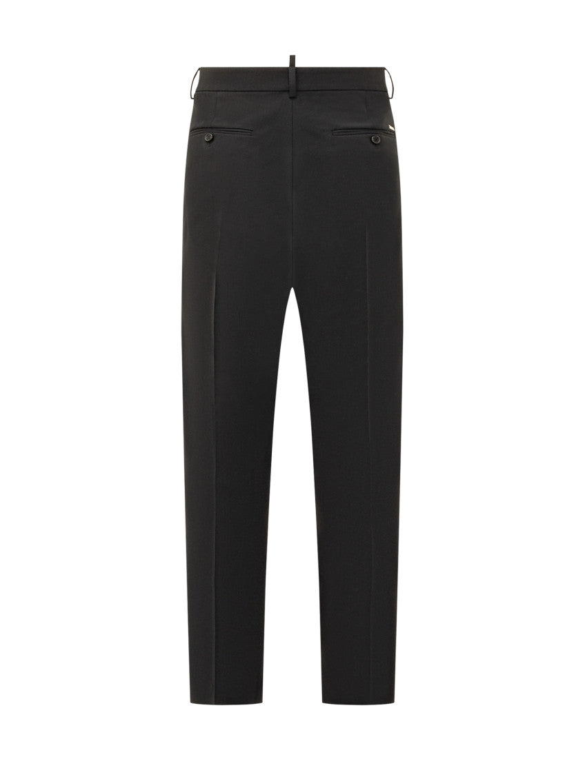 Black Tapered Pleated Pants 3