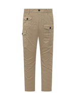 Beige Slim Cargo Pants 1