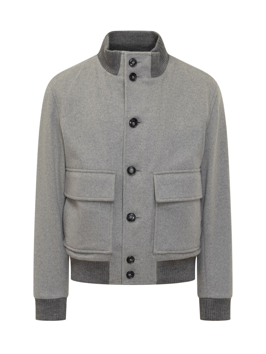 Grey Solid Jacket 1