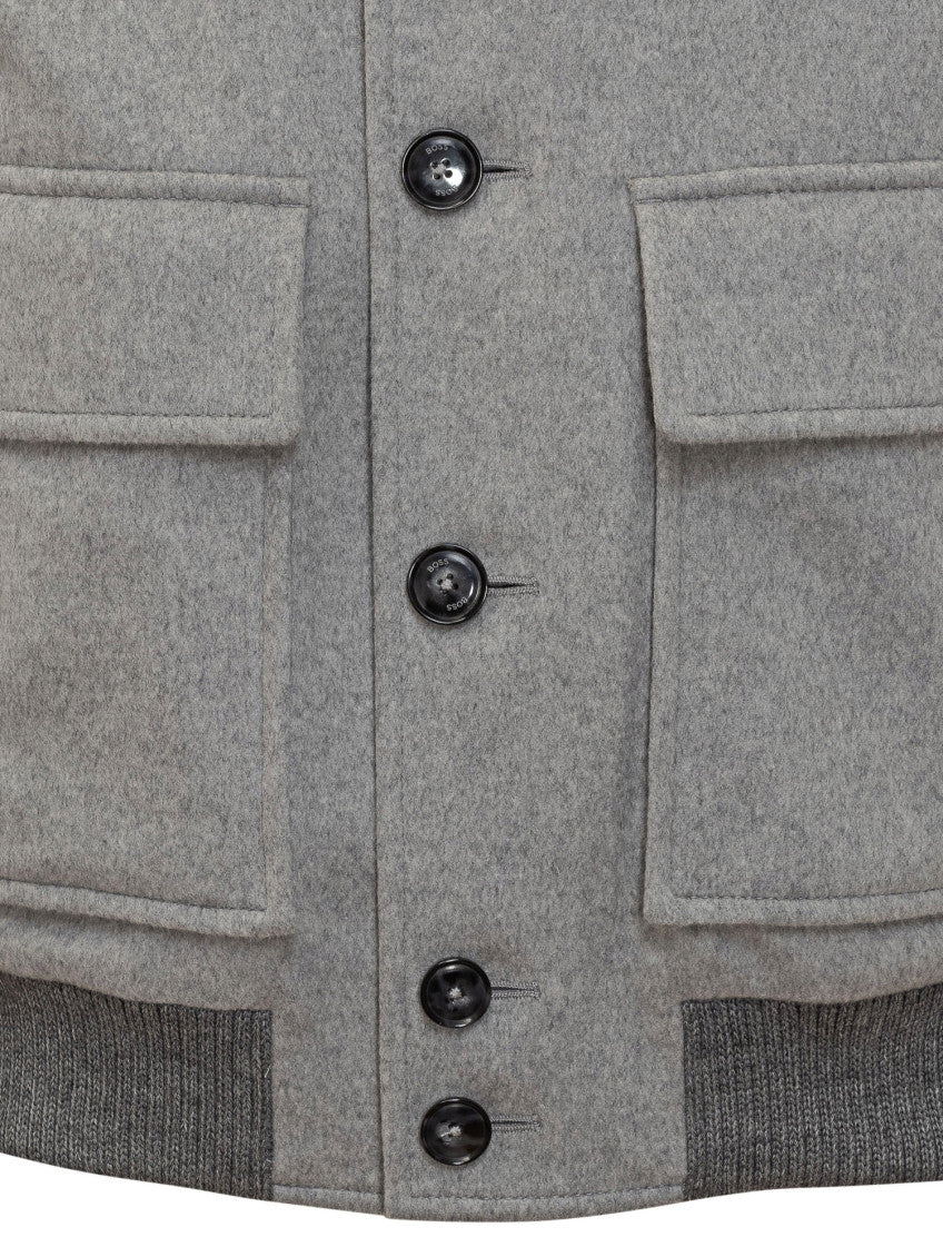 Grey Solid Jacket 2