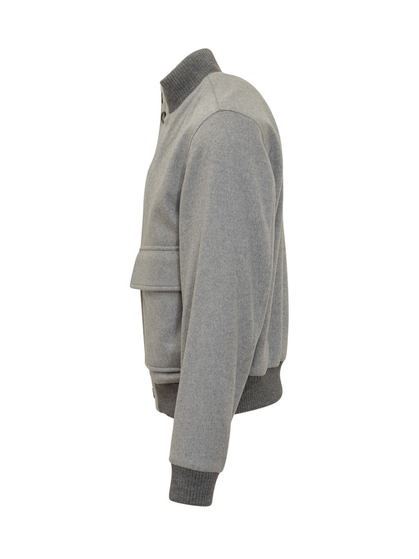 Grey Solid Jacket 3
