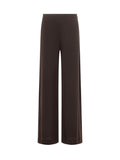 Brown Relaxed Flat Front Pants 1
