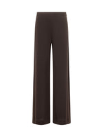 Brown Relaxed Flat Front Pants 1
