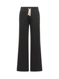 Black Relaxed Drawstring Pants 1