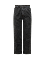 Black Straight Flat Front Pants 1
