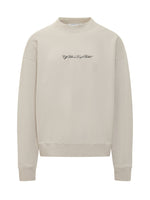 Beige Crew Neck Sweatshirt 1