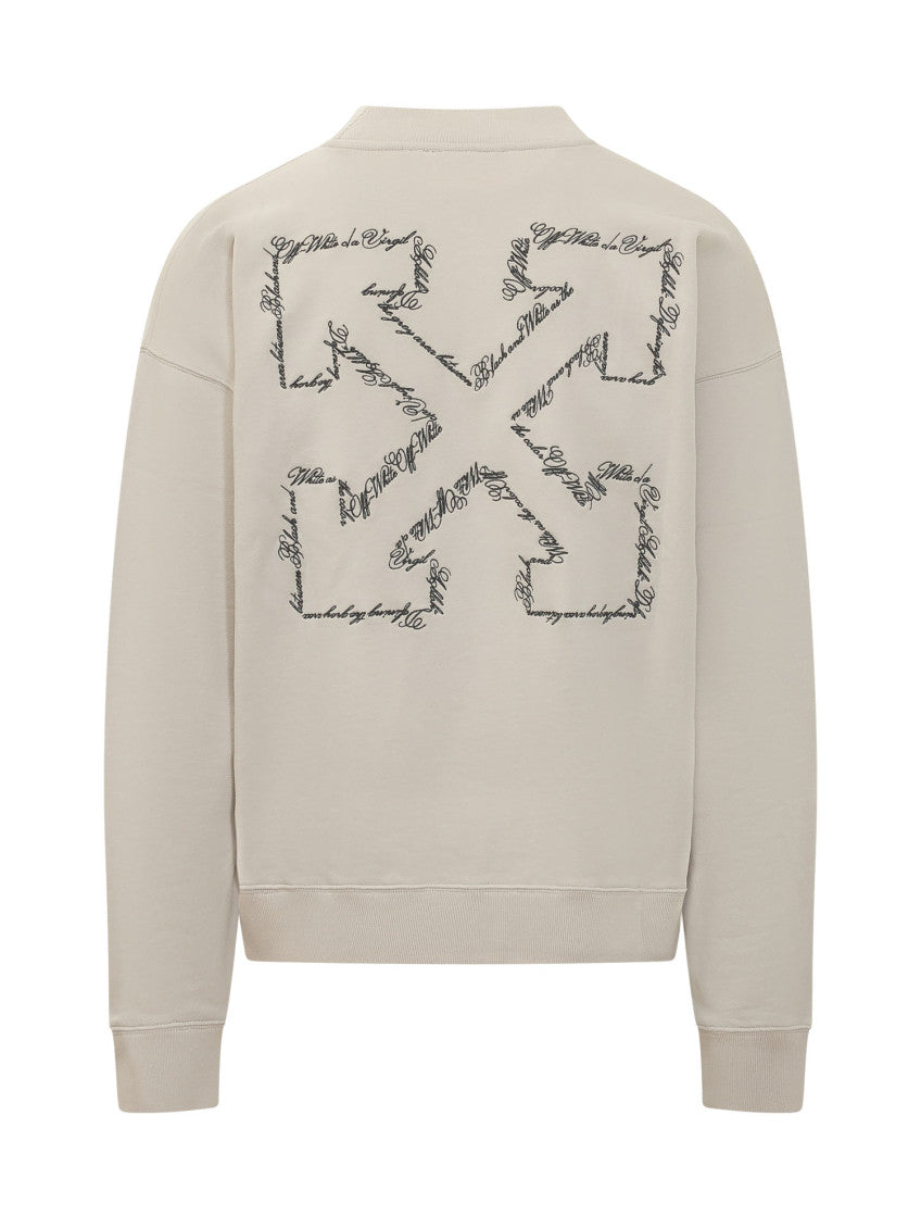 Beige Crew Neck Sweatshirt 3