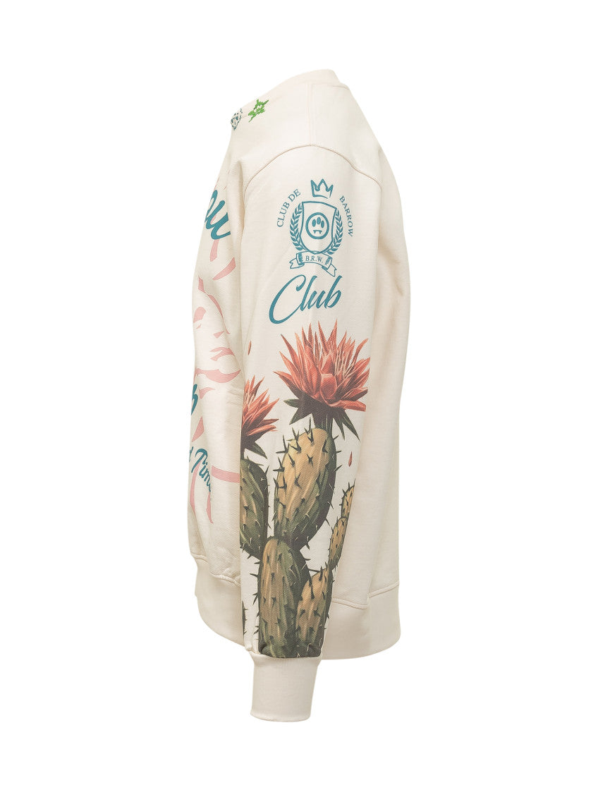 Beige Crew Neck Sweatshirt 2