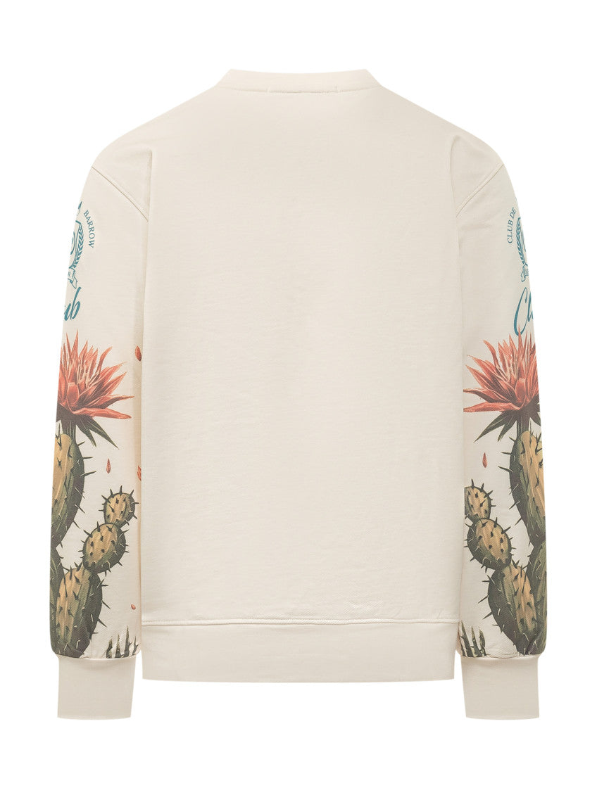 Beige Crew Neck Sweatshirt 3