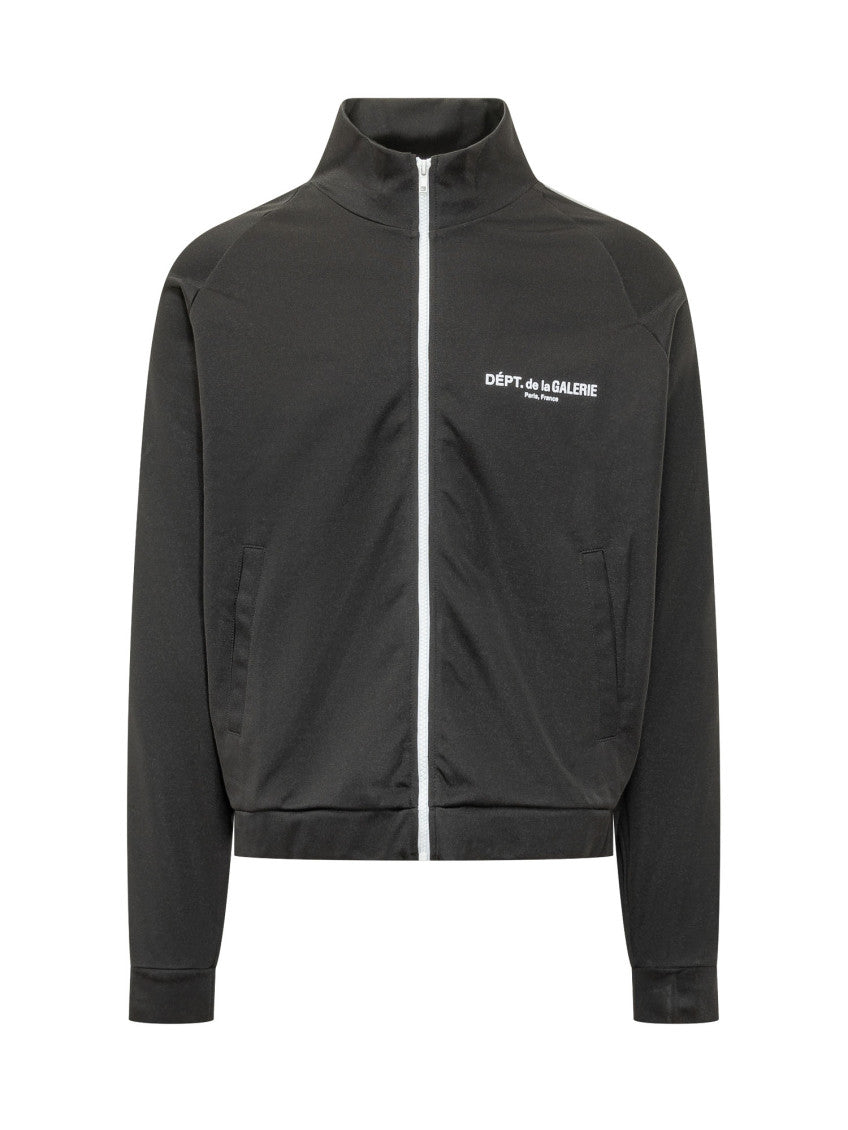 Black Mock Collar Sweatshirt 1