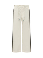 White Relaxed Drawstring Pants 1