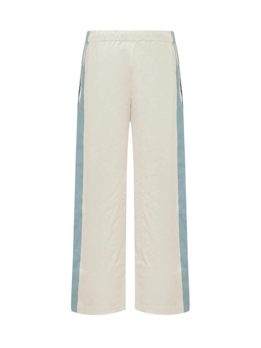 White Relaxed Drawstring Pants 2